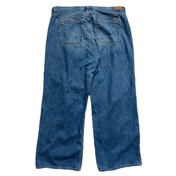 American Eagle Jeans Womens Size 18 90s Wide Leg Hi-Rise Retro Boho Casual Y2K - Picture 2 of 12